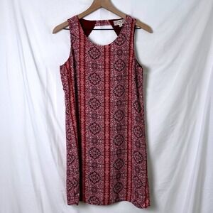 Pink Republic Womens Burgundy Y2K Sleeveless Mini Dress Size M Boho Festival